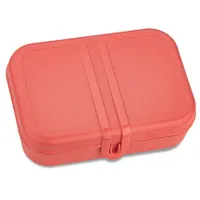 Koziol PASCAL L Lunchbox mit Trennsteg, nature coral