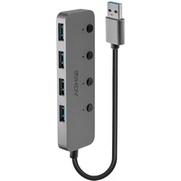 LINDY 4 Port USB 3.0 Hub mit Ein-/Ausschaltern