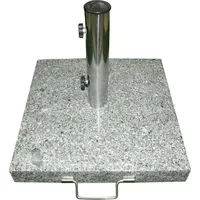 VCM Schirmständer Granit 40 x 40 cm Grau