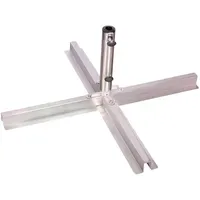 Doppler Schirmständer Edelstahl Silber