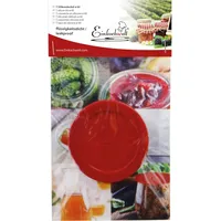 Weck 12x Weck Frischhaltedeckel, Einmachgläser, Rot