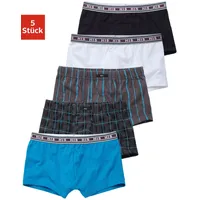 H.I.S. H.I.S Boxer in weiß, schwarz, blau, kariert, gestreift),