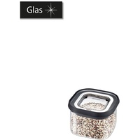 GEFU Vorratsdose Pantry 400 ml Glas Schwarz S (Small)