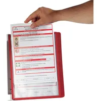 Ede - durable Sichttafelsystem rot, VE: 1 SET