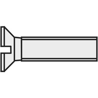 TOOLCRAFT 830415 Senkschrauben M2.5 20 mm Schlitz DIN 963