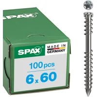 SPAX Terrassenschraube Zylinderkopf 6,0 x 60 mm 100 Stück
