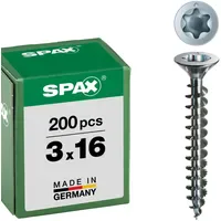SPAX Universalschraube 3 x 16 mm Senkkopf T-STAR plus
