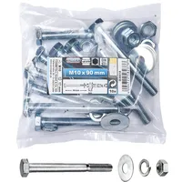 Connex Sechskantschrauben M10 x 90 mm 10 Stück Schrauben