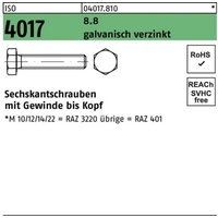 Industrial Quality Supplies ISO 4017 Sechskantschraube VG M4x45 Stahl