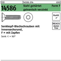 Industrial Quality Supplies ISO 14586 Form FE Senkkopf-Blechschraube VG