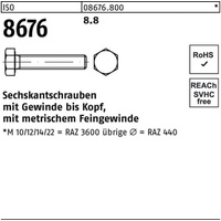 Industrial Quality Supplies ISO 8676 Sechskantschraube Feingewinde VG M16x70