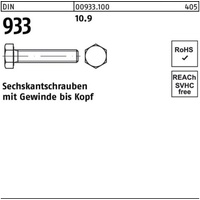 Industrial Quality Supplies DIN 933 Sechskantschraube VG M14x75 Stahl