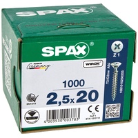SPAX Universalschraube 2,5 x 20 mm Senkkopf Kreuzschlitz Z