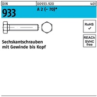 Industrial Quality Supplies DIN 933 Sechskantschraube VG M22x50 Edelstahl