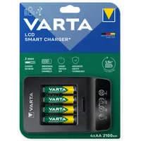Varta LCD Smart Charger+ inkl. Akkus 2100 mAh AA