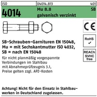 Industrial Quality Supplies ISO 4014 SB-Schrauben-Garnituren 8.8 CE Mu