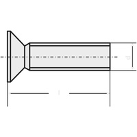 TOOLCRAFT M2,5*5 D965-4.8-A2K 194775 Senkschrauben M2.5 5 mm Schlitz