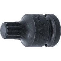 BGS Kraft-Bit-Einsatz 5381-M14 Antrieb Innenvierkant 12,5 mm (1/2"), Innenvielzahn
