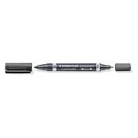 Staedtler Lumocolor duo 348 348-9 Permanentmarker schwarz