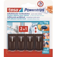 Tesa Powerstrips Gardinenhaken Braun