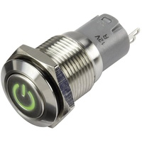TRU Components 1303013 LAS2GQF-11DT/G/12V/S/P Drucktaster 48 V/DC 2 A
