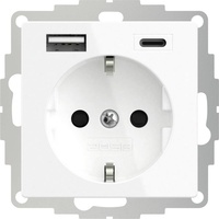 2USB Schuko-Steckdose 2USB 2U-449528 Weiß