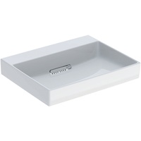 Geberit ONE Waschtisch Abgang horizontal 60cm, ohne Hahnloch, weiß/KeraTect