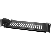 Logilink SF2C35B 19 Zoll Netzwerkschrank-Geräteboden 2 HE Festeinbau Geeignet