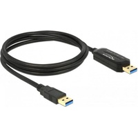DeLock USB-Kabel USB 3.0 USB-A Stecker, USB-A Stecker Schwarz