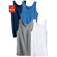 H.I.S. H.I.S Unterhemd, (Packung, 4 St.), schlichtes Basic aus