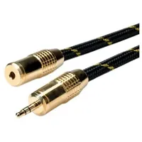 Roline GOLD 3,5mm Audio-Verlängerungskabel ST/BU, 5 m