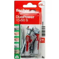 Fischer Dübelset 10 x 50 S 4 Stück