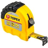 Topex Stahlrollbandmaß, 10 m x 25 mm, 27C310