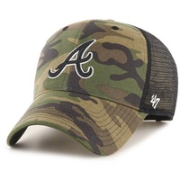 '47 Brand Trucker Cap Atlanta Braves Camo Branson MVP