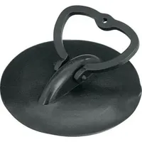 HomeXpert Waschbeckenstöpsel, Universal - aus Kunststoff, schwarz