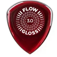 Jim Dunlop Plektrum Flow Gloss 3,00mm 3 Stück, Rot