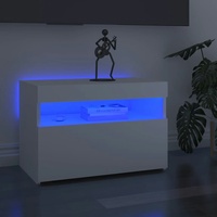 VidaXL TV-Schrank mit LED-Leuchten Weiß 60x35x40 cm