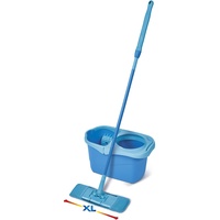 Spontex Express System+ XL, Set Flachwischer 39,5cm, Wischbezug, Eimer
