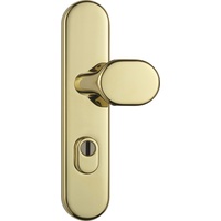 ABUS Tür-Schutzbeschlag KLZS714 MS messing mit Zylinderschutz rund, 12243