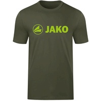 Jako T-Shirt Promo Khaki/Neongrün, 128