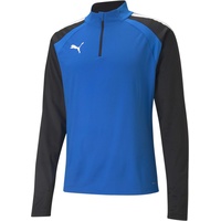 Puma teamLIGA 1/4 Zip Top Electric Blue Lemonade-Puma Black,
