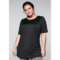 Sheego Damen Große Größen Funktionslongshirt mit atmungsaktiver, schnelltrocknender Funktion