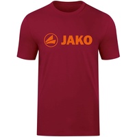 Jako T-Shirt Promo Weinrot/Neonorange, 152