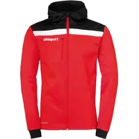 Uhlsport Offense 23 Multi Trainingsjacke mit Kapuze rot/schwarz/weiß 116