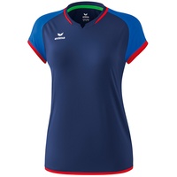 Erima Zenari 3.0 kurzarm Trainings-Top Damen new navy/new royal/red