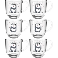 LEONARDO Tasse BAMBINI 6er-Set 280 ml Panda, 022901, Glas