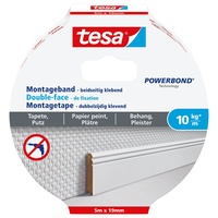 Tesa Montageband 5 m x 19 mm, weiß