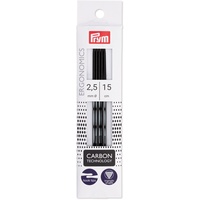 Prym 194181-1 Stricknadeln, Kunststoff, schwarz, 2,5 mm
