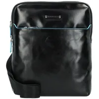 Piquadro Umhängetasche Leder 26 cm schwarz