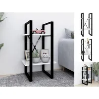 VidaXL Bücherregal 2 Fächer Weiß 40x30x70 cm Holzwerkstoff